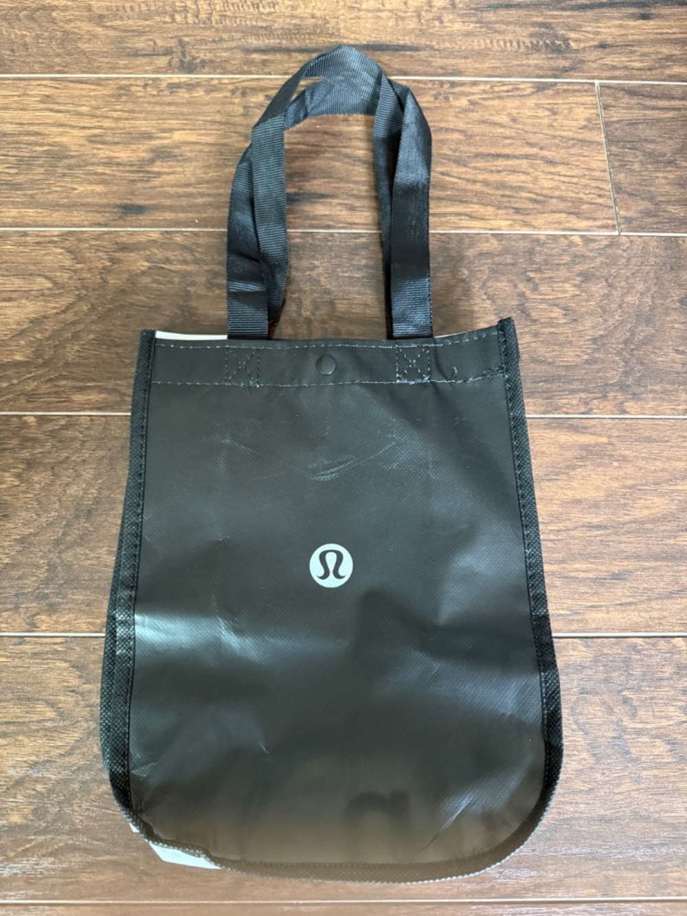 Lululemon Small Black Reusable Shopping Tote Bag